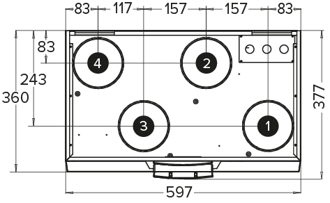 Duct outlets, L model (left-handed)